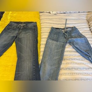 Multiple pairs of size 27/28 Designer Jeans
